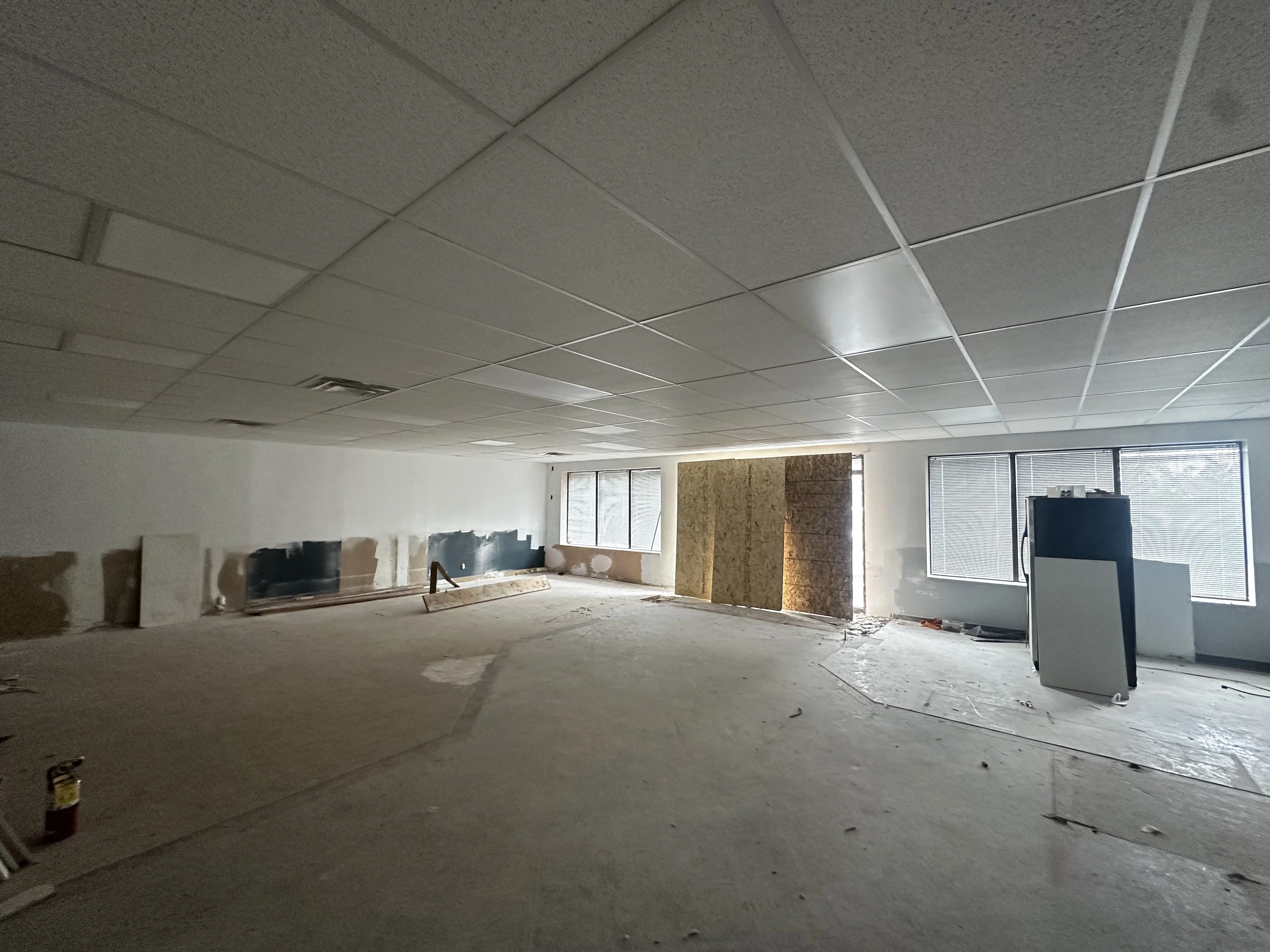 Commercial T-Bar Ceiling Installed